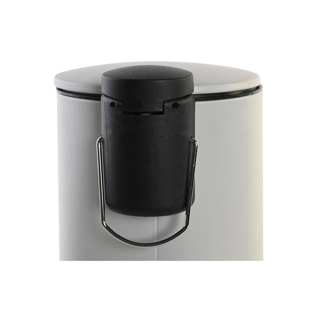 Papierkorb mit Pedal DKD Home Decor Dunkelgrau Hellgrau 3L (2 Stück)