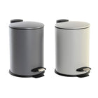 Papierkorb mit Pedal DKD Home Decor Dunkelgrau Hellgrau 3L (2 Stück)