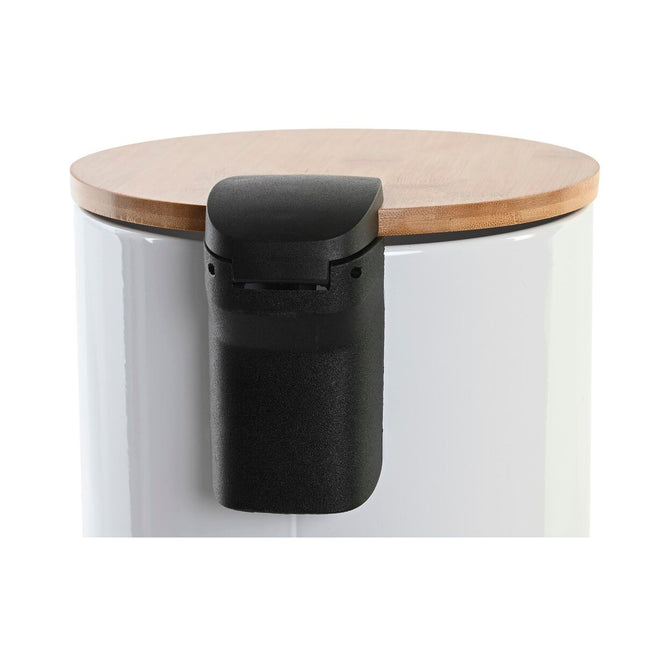 Papierkorb mit Pedal DKD Home Decor natürlich Weiß Orientalisch 3L
