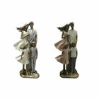 Deko-Figur DKD Home Decor 17 x 10,5 x 35 cm Bunt Familie (2 Stück)