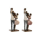 Deko-Figur DKD Home Decor 14 x 8,5 x 29,5 cm Bunt Familie (2 Stück)