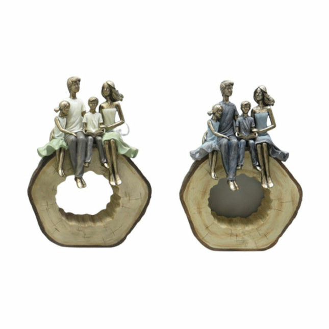 Deko-Figur DKD Home Decor 19 x 8 x 26 cm Bunt Familie (2 Stück)