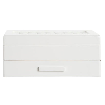 Box-Schmuckkästchen DKD Home Decor Kristall Weiß Elfenbein 21 x 16 x 9 cm Holz MDF