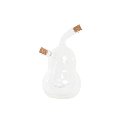 Öl- und Essig-Set DKD Home Decor 12 x 10 x 18,6 cm Durchsichtig Kork 540 ml Borosilikatglas