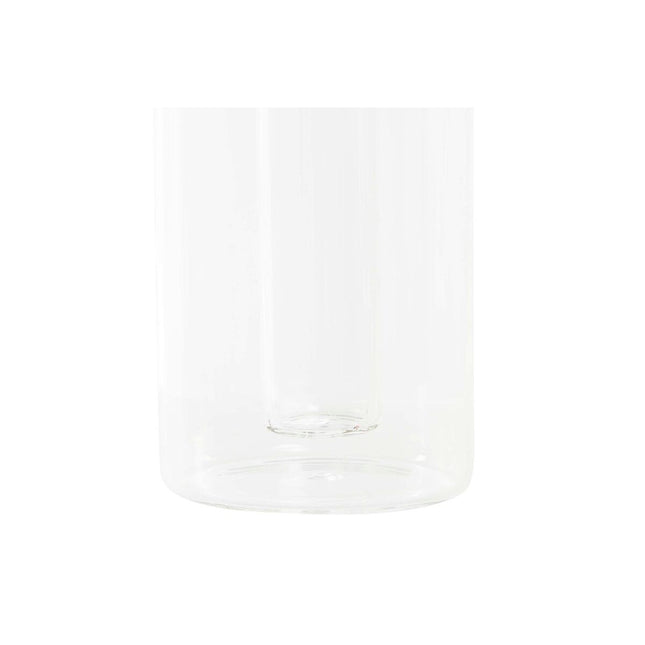 Ölfläschchen DKD Home Decor 9 x 6,5 x 21,5 cm Durchsichtig Kork 500 ml Borosilikatglas