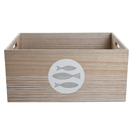 Dekorative Box DKD Home Decor 50 x 40 x 22,5 cm Spiralen Holz MDF Mediterraner