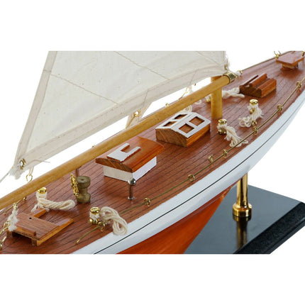 Barco DKD Home Decor 42 x 9 x 60 cm Braun Orange Mediterraner