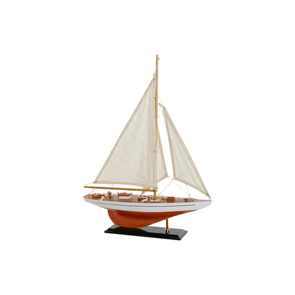 Barco DKD Home Decor 42 x 9 x 60 cm Braun Orange Mediterraner