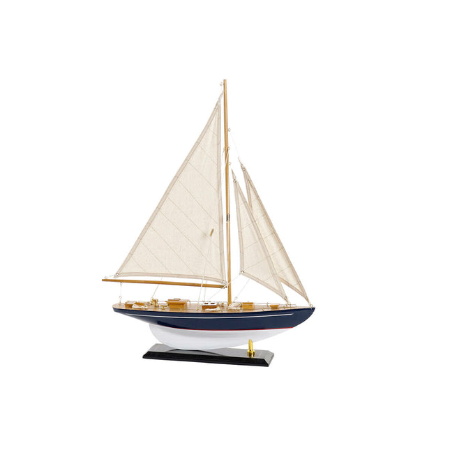 Barco DKD Home Decor 42 x 9 x 62 cm Blau Weiß