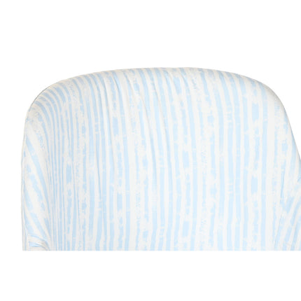 Stuhl DKD Home Decor 53 x 57 x 79 cm Blau Metall Polyester Weiß