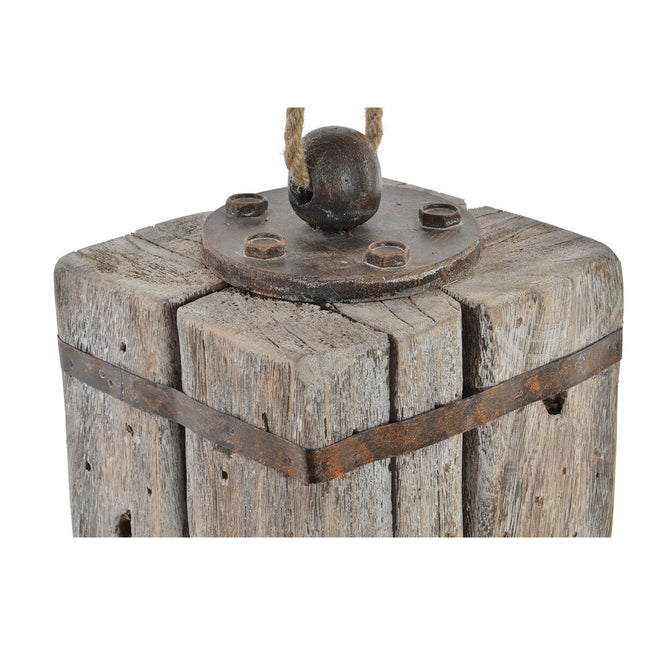 Türhalter DKD Home Decor 14 x 14 x 23,5 cm Metall Holz Aluminium
