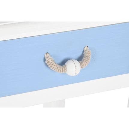 Konsole DKD Home Decor Braun Schnur Weiß Himmelsblau Marineblau Holz MDF (80 x 40 x 75 cm)