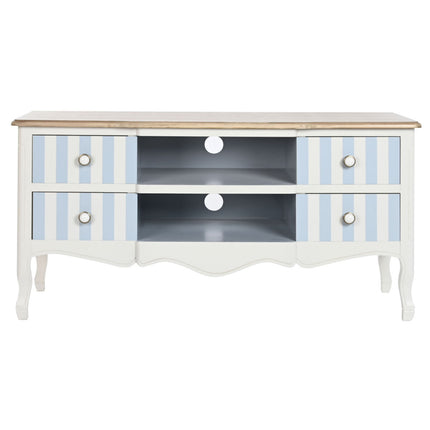 TV-Möbel DKD Home Decor Weiß Himmelsblau (120 x 48 x 60 cm)