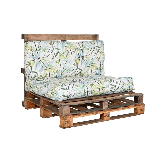 Kissen DKD Home Decor Boden 120 x 80 x 16 cm Aluminium grün Bambus