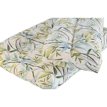 Kissen DKD Home Decor Boden 120 x 80 x 16 cm Aluminium grün Bambus