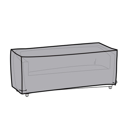 Sofabezug DKD Home Decor Schwarz Aluminium Dunkelgrau (205 x 80 x 60 cm)