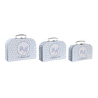 Set dekorativer Karten DKD Home Decor Blau Metall Bunt Pappe (28 x 9,5 x 20 cm)