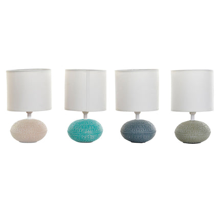 Tischlampe DKD Home Decor Rot Beige Blau Gelb Steingut 220 V 25 W 4 Stücke 14 x 14 x 23 cm