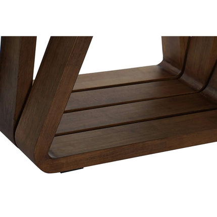 Couchtisch DKD Home Decor Kristall Nussbaumholz Aluminium 130 x 70 x 42 cm