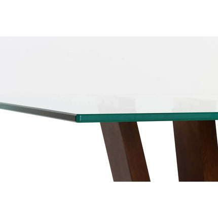Beistelltisch DKD Home Decor Kristall Braun Durchsichtig Nussbaumholz 145 x 45 x 75 cm