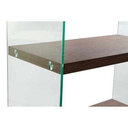 Regal DKD Home Decor 80 x 40 x 150 cm Kristall Nussbaumholz Dunkelbraun Holz MDF