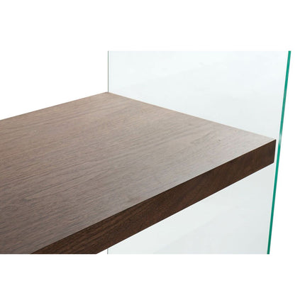 Regal DKD Home Decor 80 x 40 x 150 cm Kristall Nussbaumholz Dunkelbraun Holz MDF