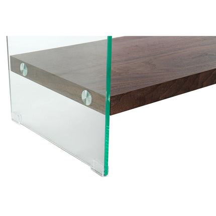Regal DKD Home Decor 80 x 40 x 150 cm Kristall Nussbaumholz Dunkelbraun Holz MDF