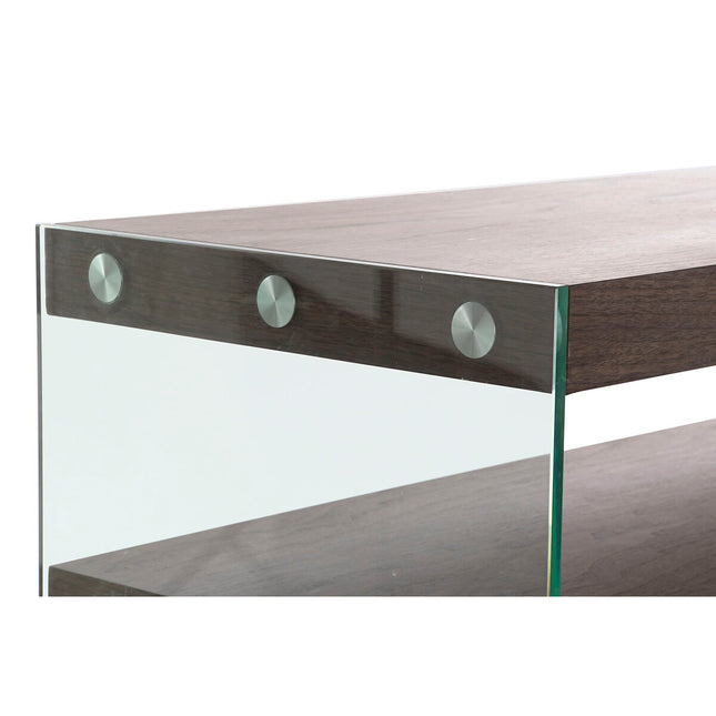 Beistelltisch DKD Home Decor Kristall Braun Durchsichtig Nussbaumholz 160 x 45 x 80 cm Holz MDF