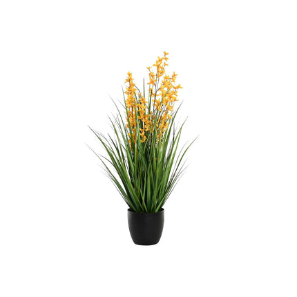 Dekorationspflanze DKD Home Decor Gelb (25 x 25 x 91 cm)