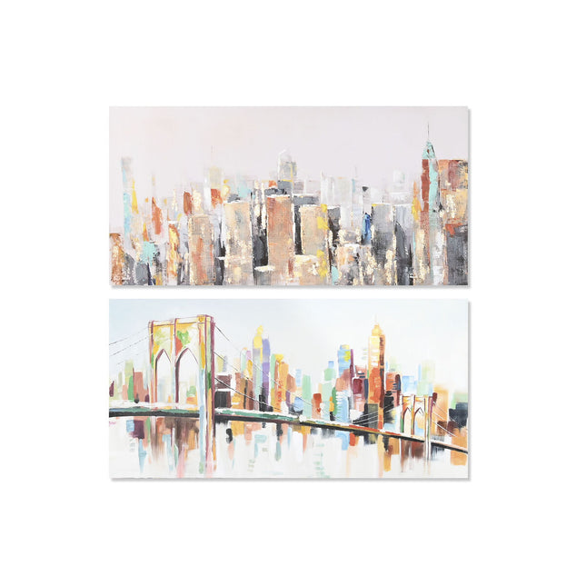 Bild DKD Home Decor 140 x 3,7 x 70 cm New York Vintage (2 Stück)