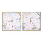 Bild DKD Home Decor Blomster Romantisch 60 x 3,5 x 60 cm (2 Stück)