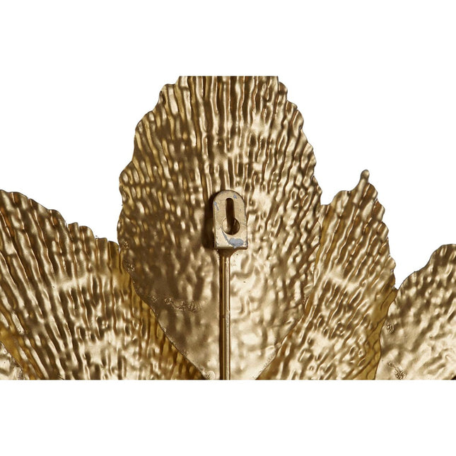 Wanddekoration DKD Home Decor 56 x 4,5 x 56 cm Blume Gold Moderne