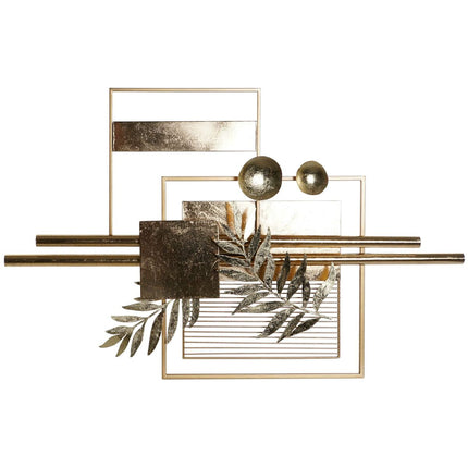 Wanddekoration DKD Home Decor 105,4 x 6,4 x 67,3 cm abstrakt Gold