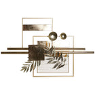 Wanddekoration DKD Home Decor 105,4 x 6,4 x 67,3 cm abstrakt Gold