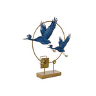 Deko-Figur DKD Home Decor 51 x 9 x 51 cm Blau Gold Fugl