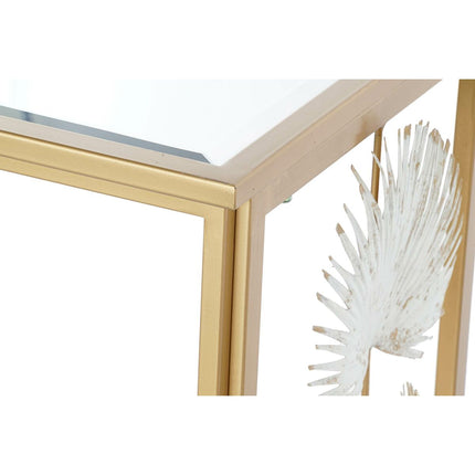 Konsole DKD Home Decor 108 x 37 x 80 cm Spiegel Gold Metall Weiß