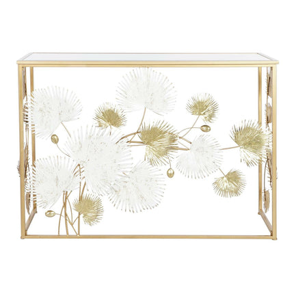 Konsole DKD Home Decor 108 x 37 x 80 cm Spiegel Gold Metall Weiß