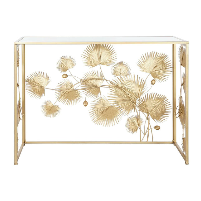 Konsole DKD Home Decor 108 x 37 x 80 cm Spiegel Gold Metall Weiß