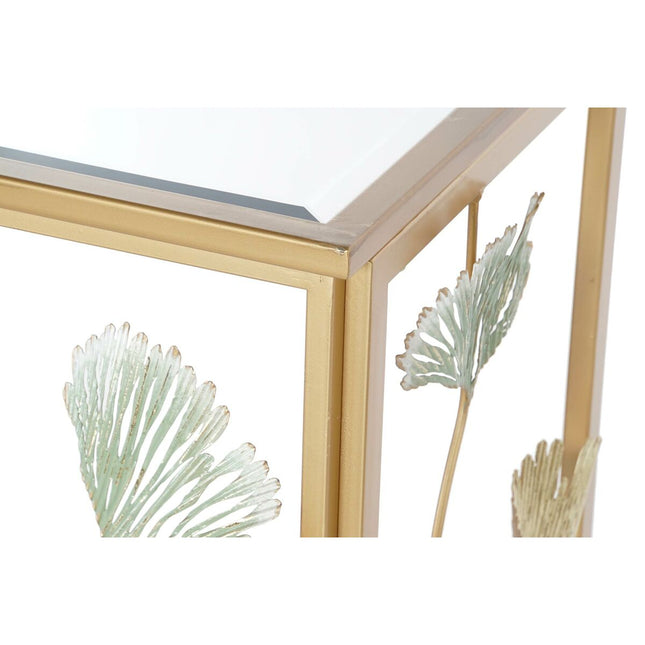 Konsole DKD Home Decor 108 x 36 x 80 cm Spiegel Gold Metall grün