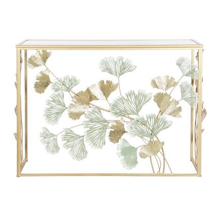 Konsole DKD Home Decor 108 x 36 x 80 cm Spiegel Gold Metall grün