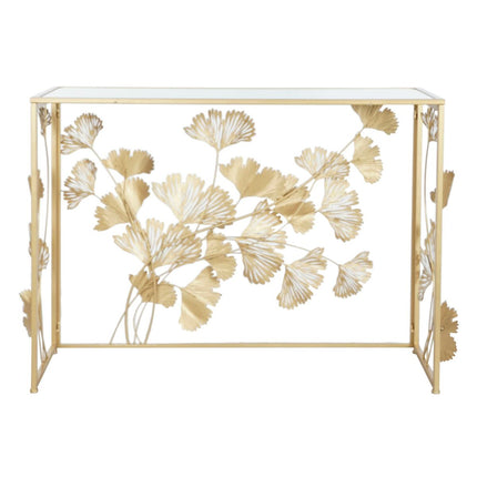 Konsole DKD Home Decor 108 x 36 x 80 cm Spiegel Gold Metall grün