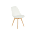 Stuhl DKD Home Decor 48 x 56 x 83 cm Schaum Weiß Buche