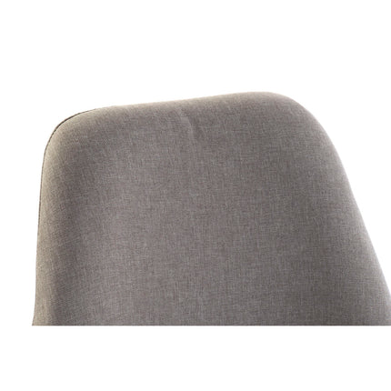 Stuhl DKD Home Decor 48 x 56 x 83 cm Schaum Grau Braun Buche