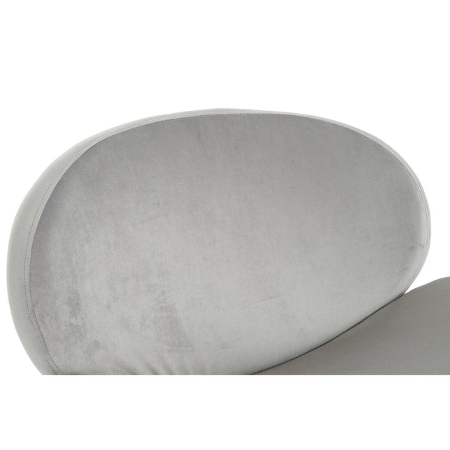 Stuhl DKD Home Decor 62 x 58 x 73 cm Gold Metall Hellgrau