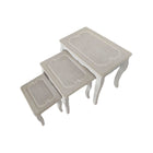Set mit 3 Tischen DKD Home Decor Holz Weiß Holz MDF (53 x 35 x 47 cm)