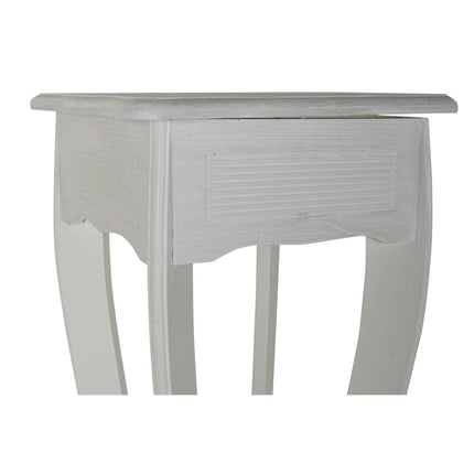 Satz mit 3 Tischen DKD Home Decor Weiß Holz MDF (30 x 30 x 76,5 cm)