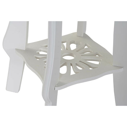 Satz mit 3 Tischen DKD Home Decor Weiß Holz MDF (30 x 30 x 76,5 cm)