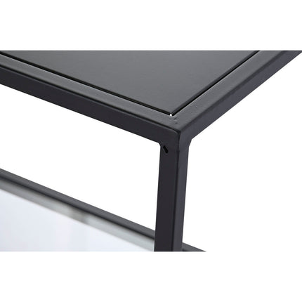 Beistelltisch DKD Home Decor Kristall Schwarz Metall 100 x 35 x 80 cm