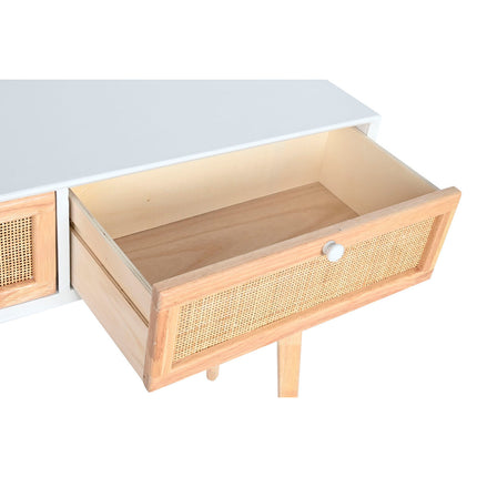 Konsole DKD Home Decor Weiß Paulonia-Holz 100 x 30 x 78 cm