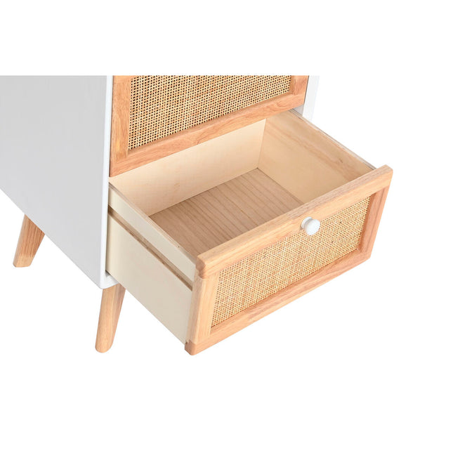 Nachttisch DKD Home Decor Weiß natürlich Paulonia-Holz 40 x 30 x 54 cm